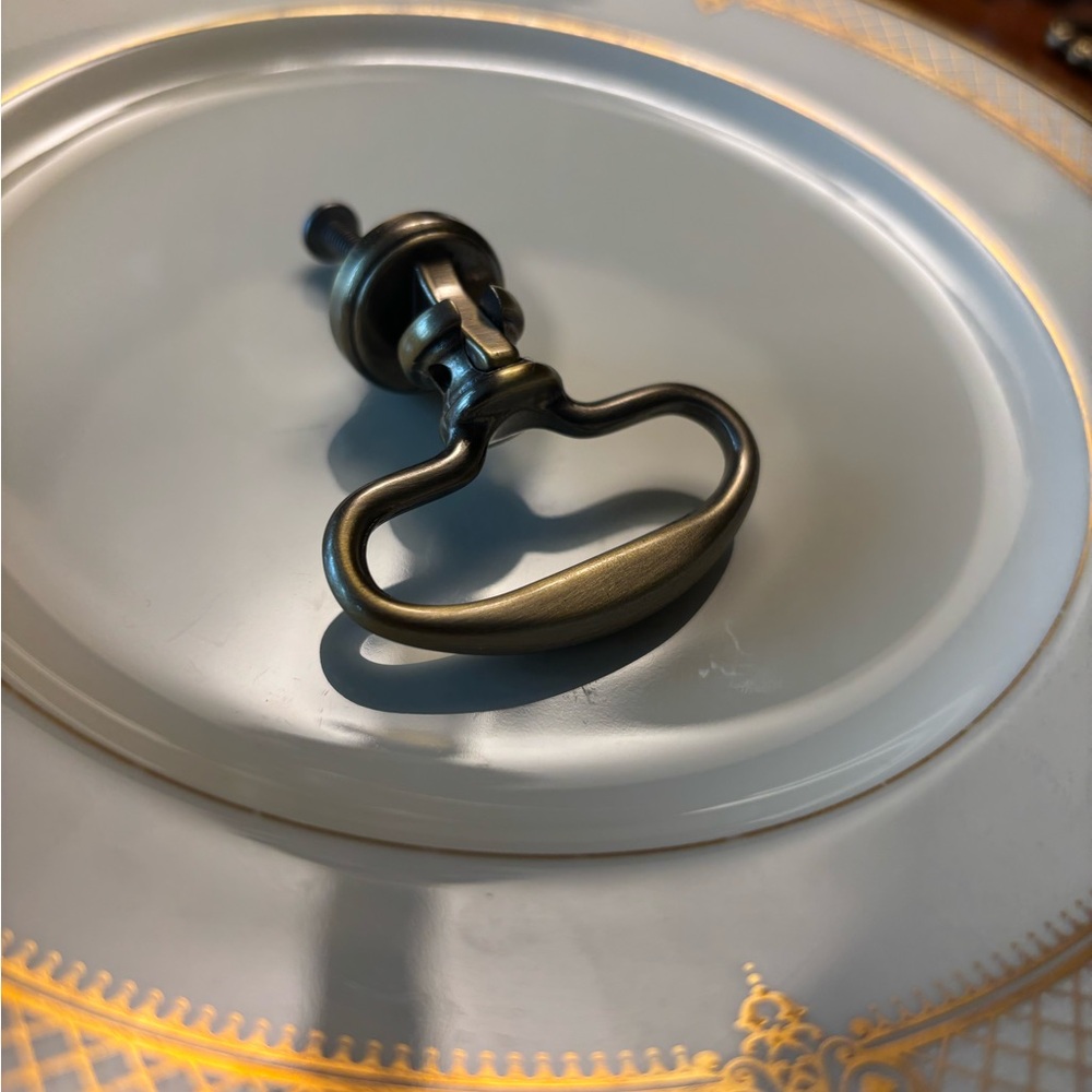Baldwin Drop Ring Cabinet Pull
